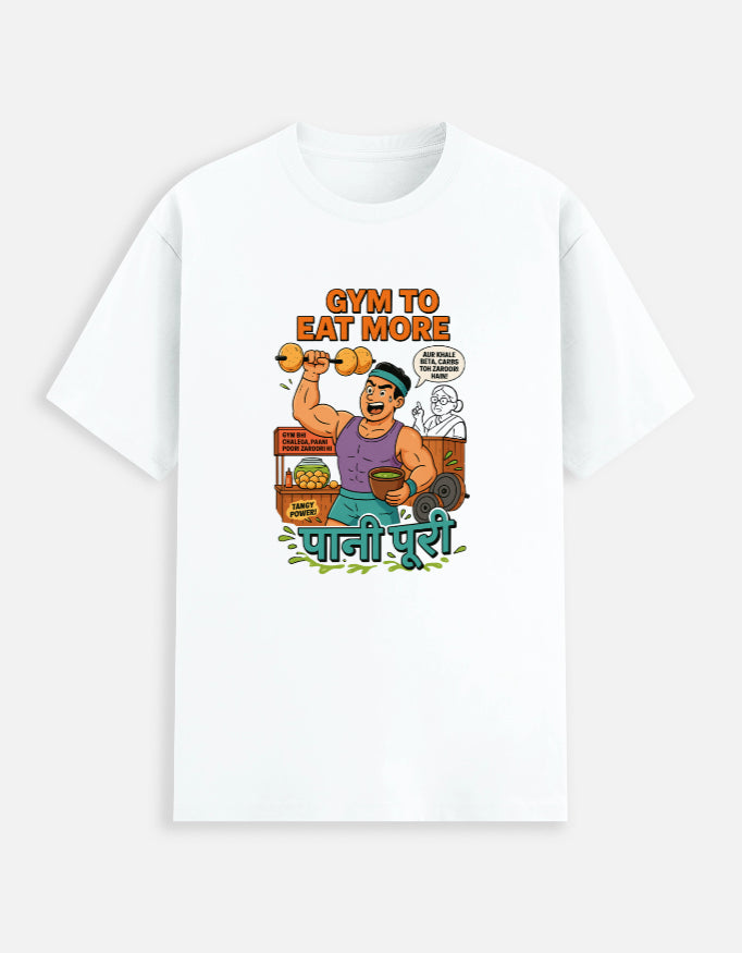 Gym to Eat More - Premium Gym T-Shirt