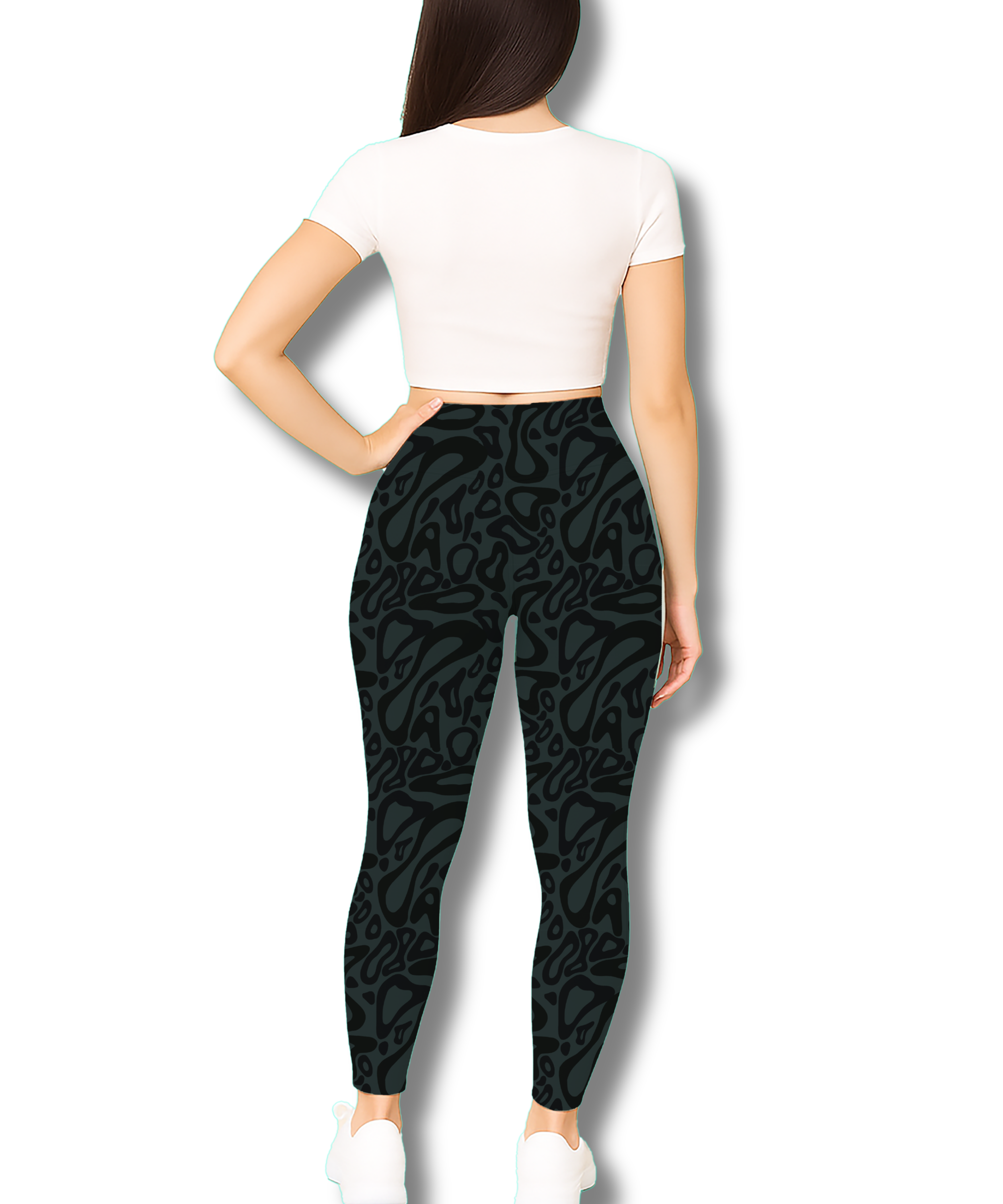 Midnight Flow High-Waist Gym Leggings – Sleek & Fierce