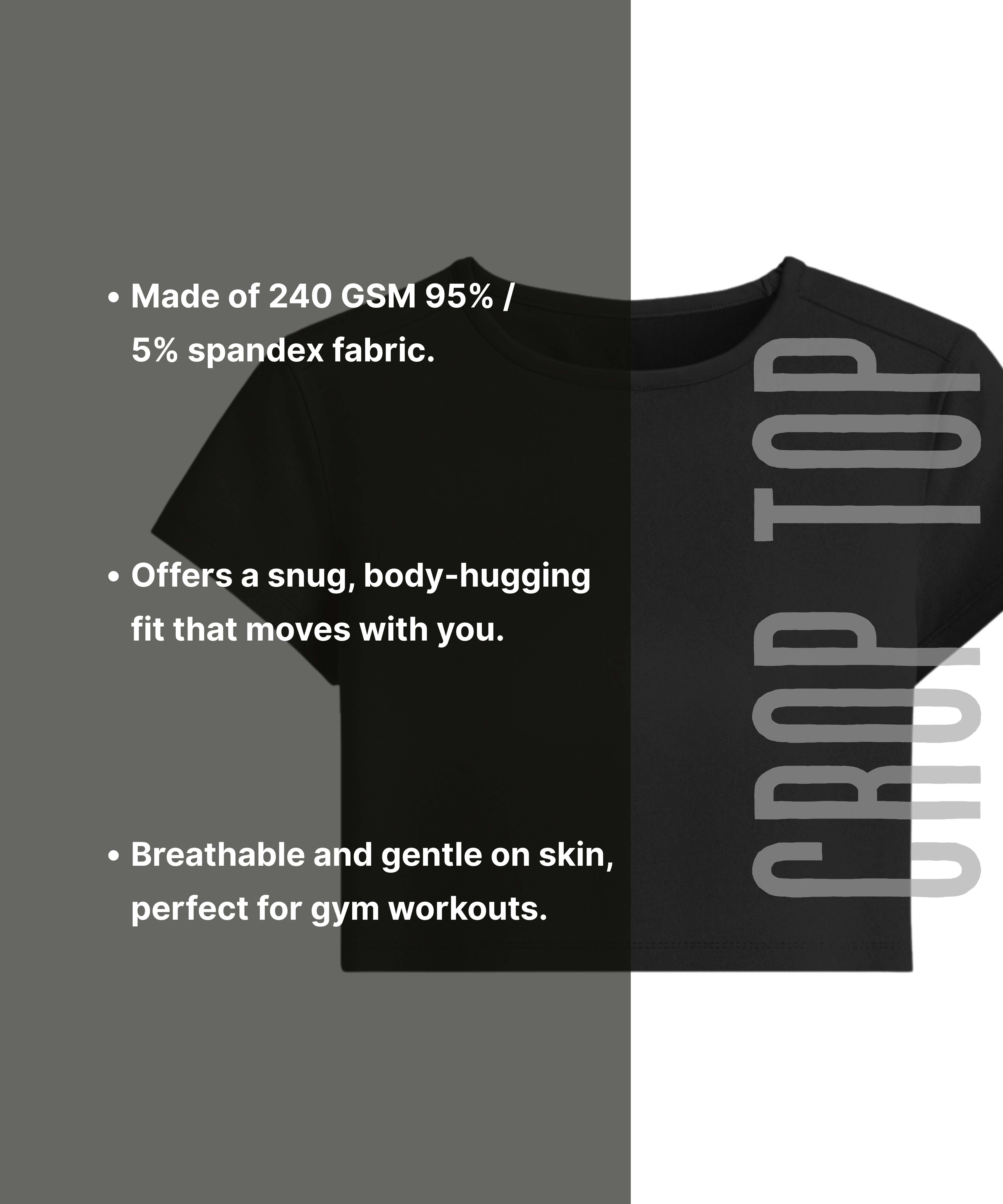 Stay Solid - Gym Crop Top