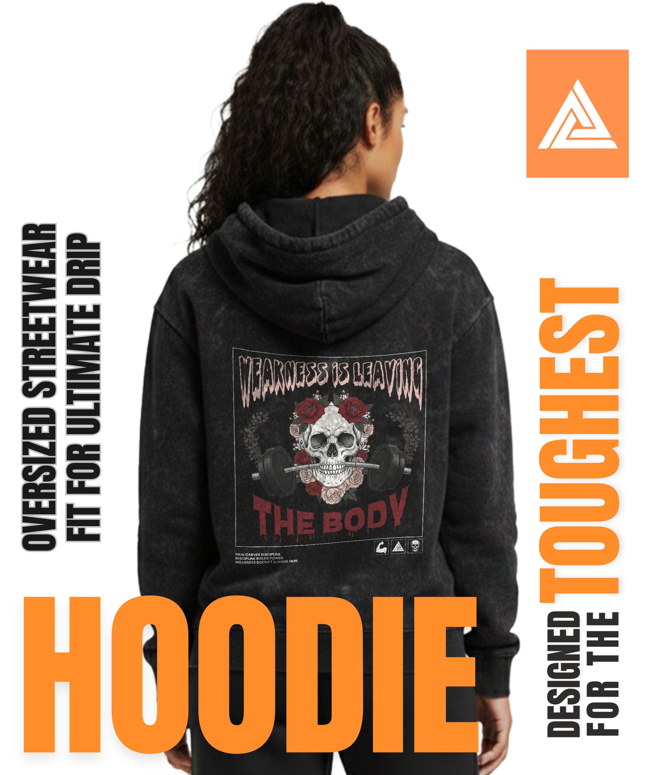 Weakness is Leaving - Tough Gym Hoodie