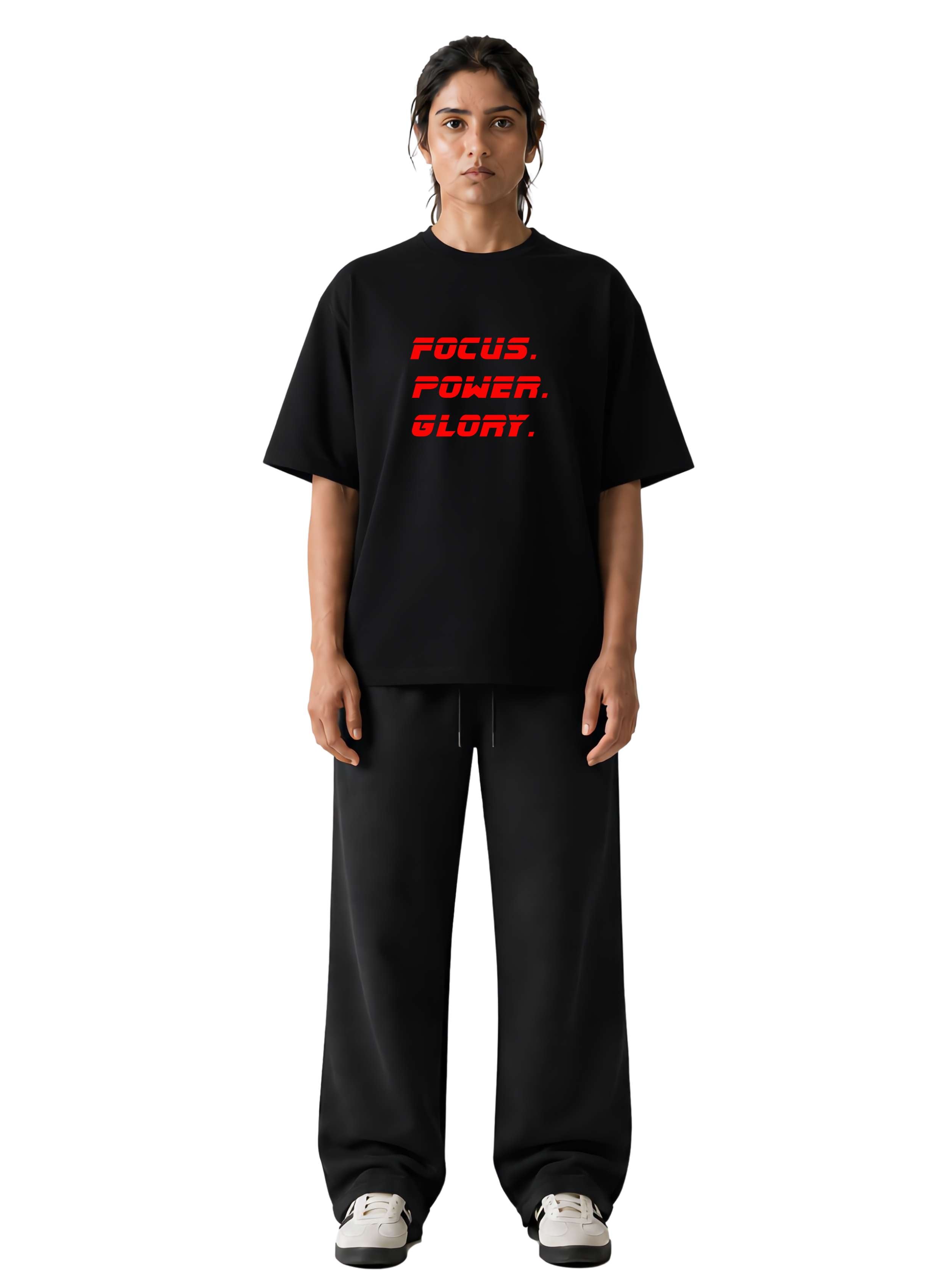Focus. Power. Glory - Oversized Gym Tee