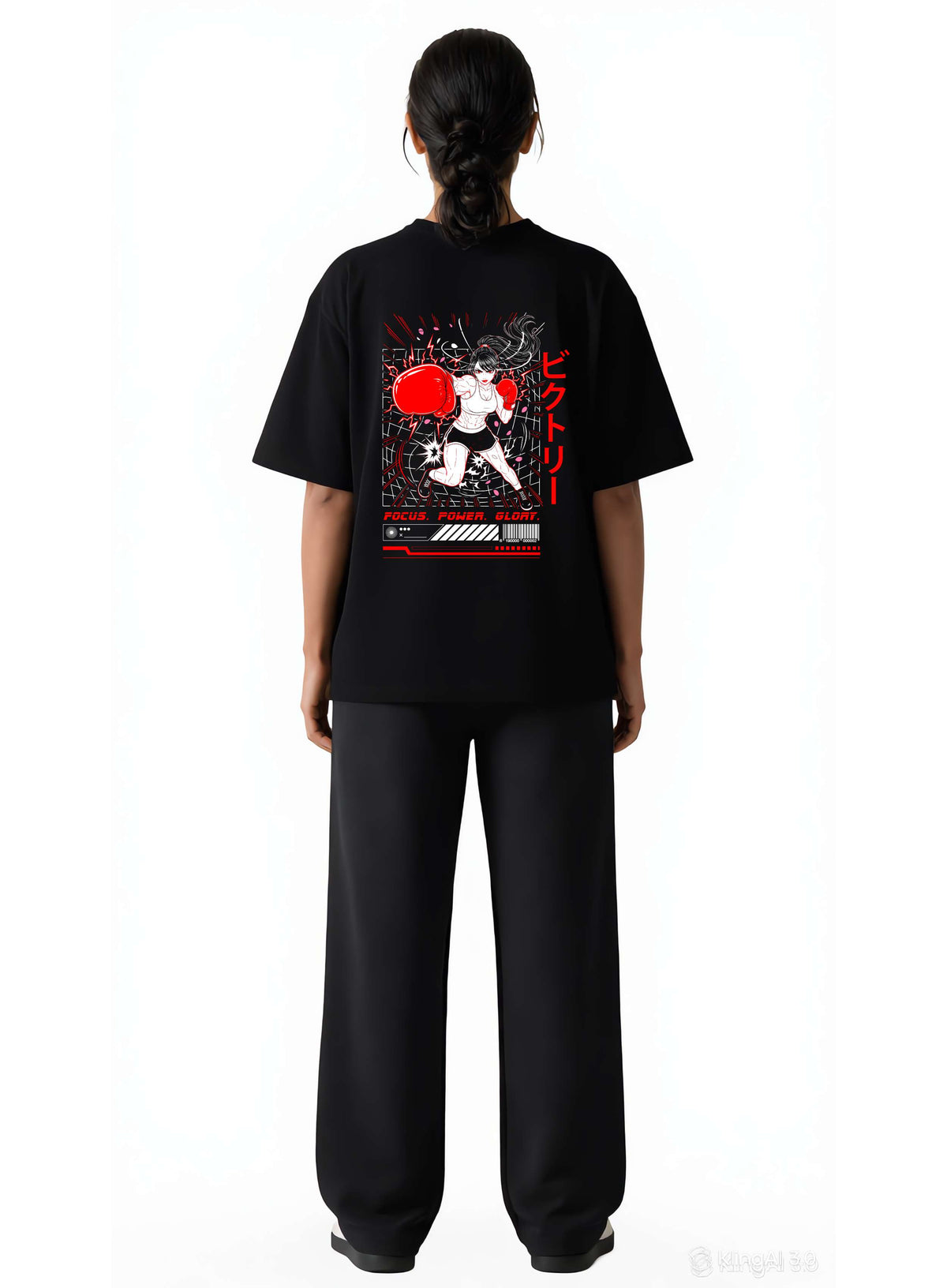Focus. Power. Glory - Oversized Gym Tee