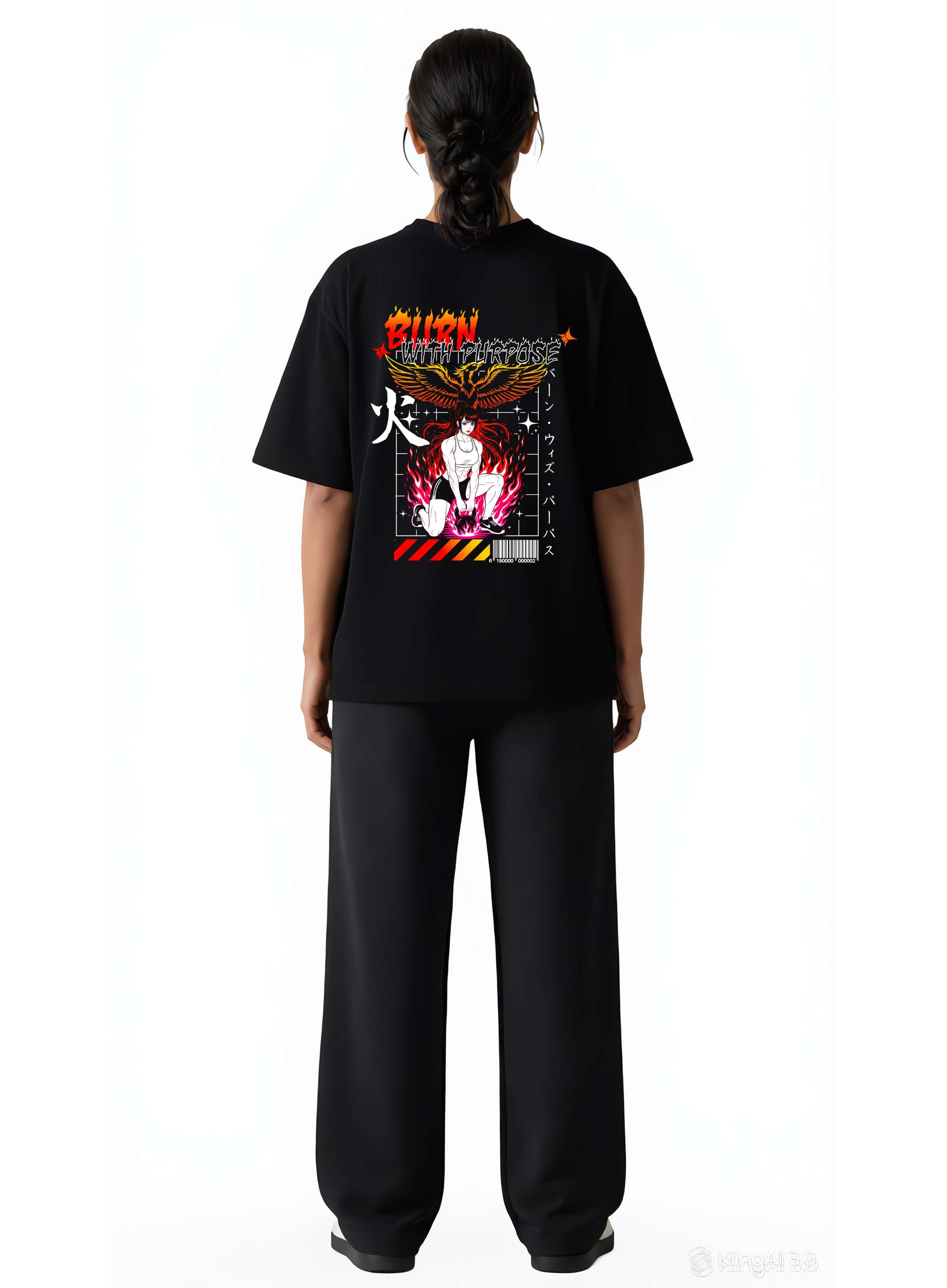Burn With Purpose – Oversized Gym Tee