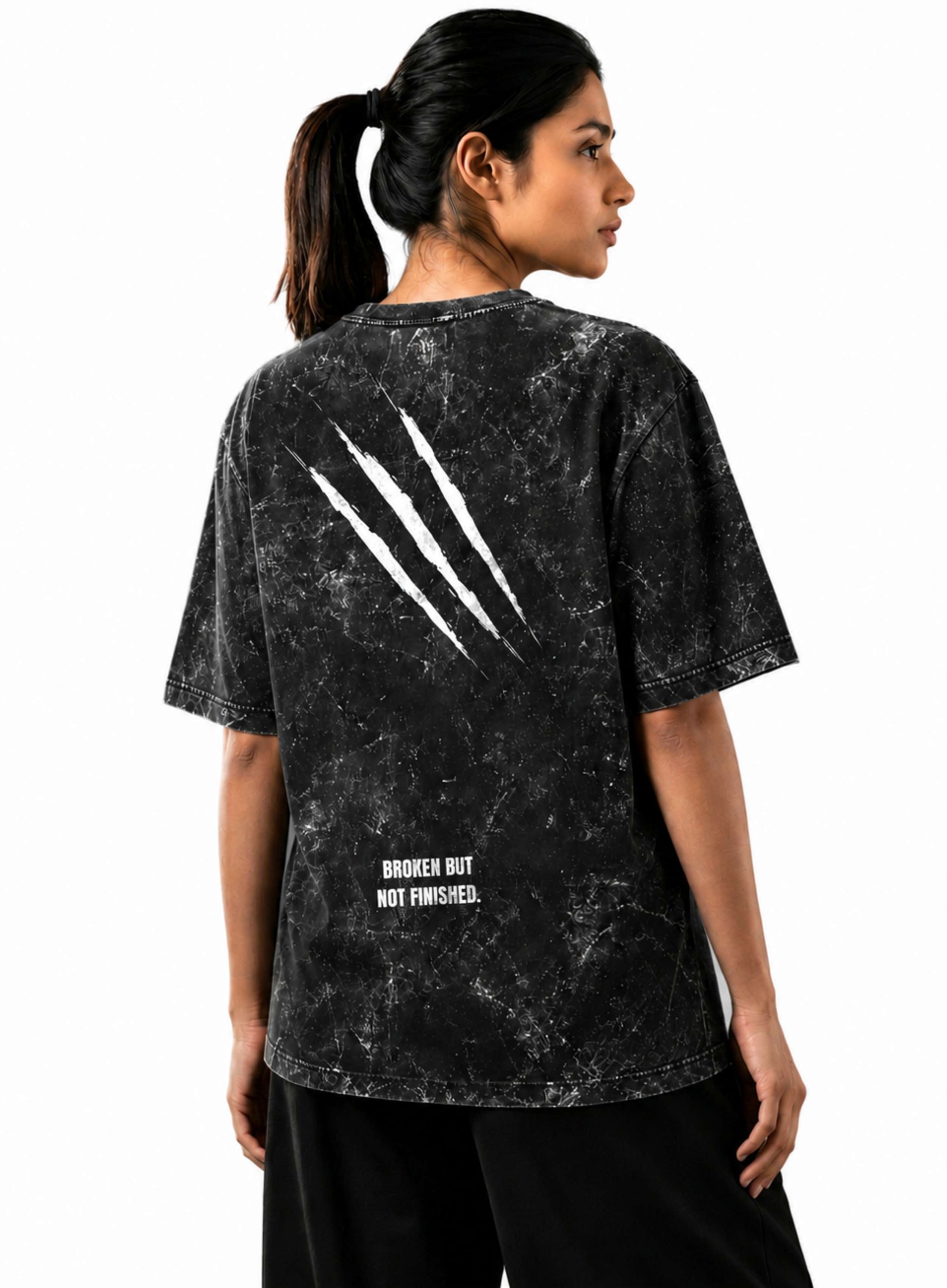 Refuse To Fall | BBNF Oversized Acid Wash T-Shirt