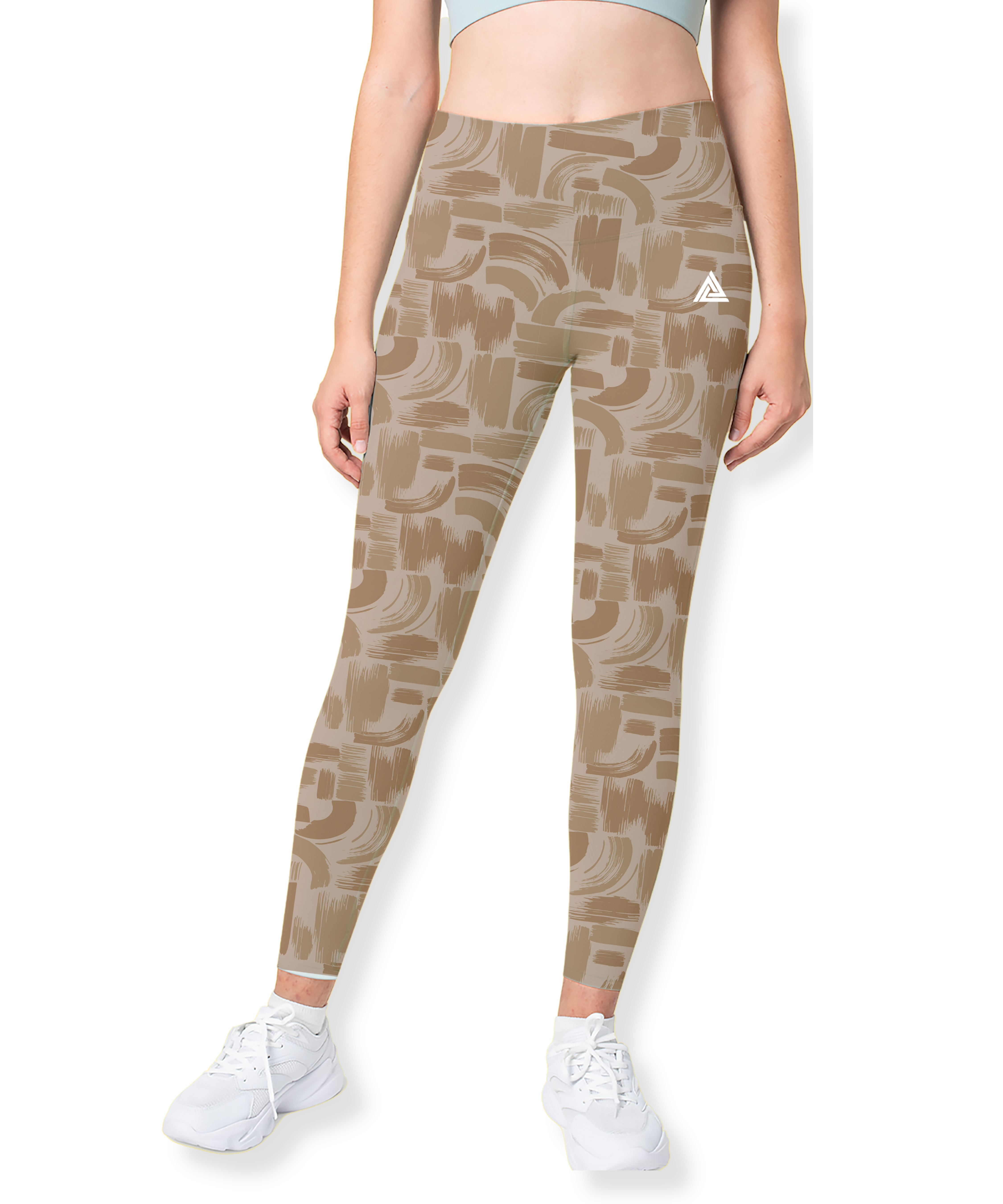Urban Sand High-Waist Gym Leggings – Minimal Chic