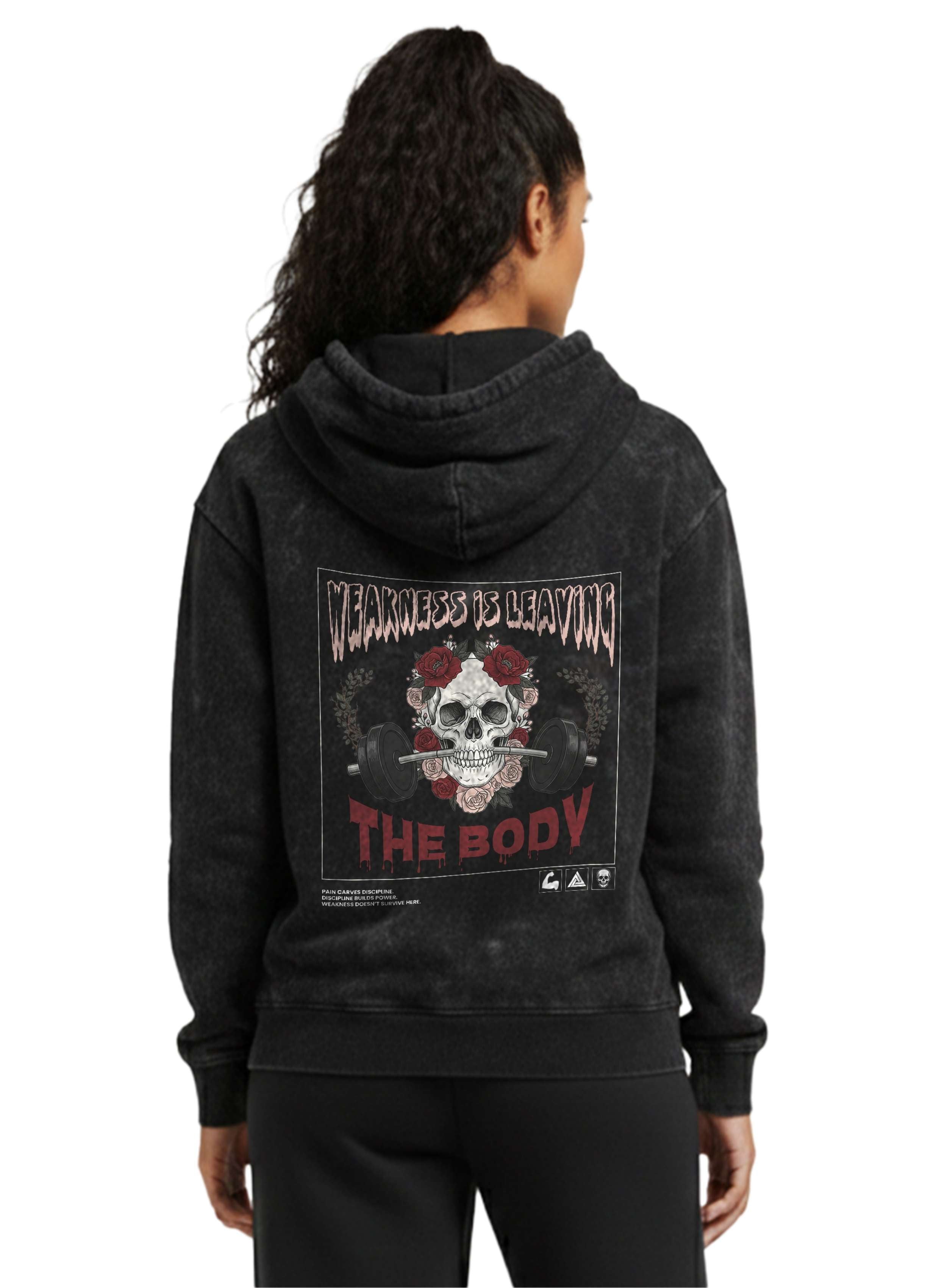 Weakness is Leaving | Heavy Gym Hoodie