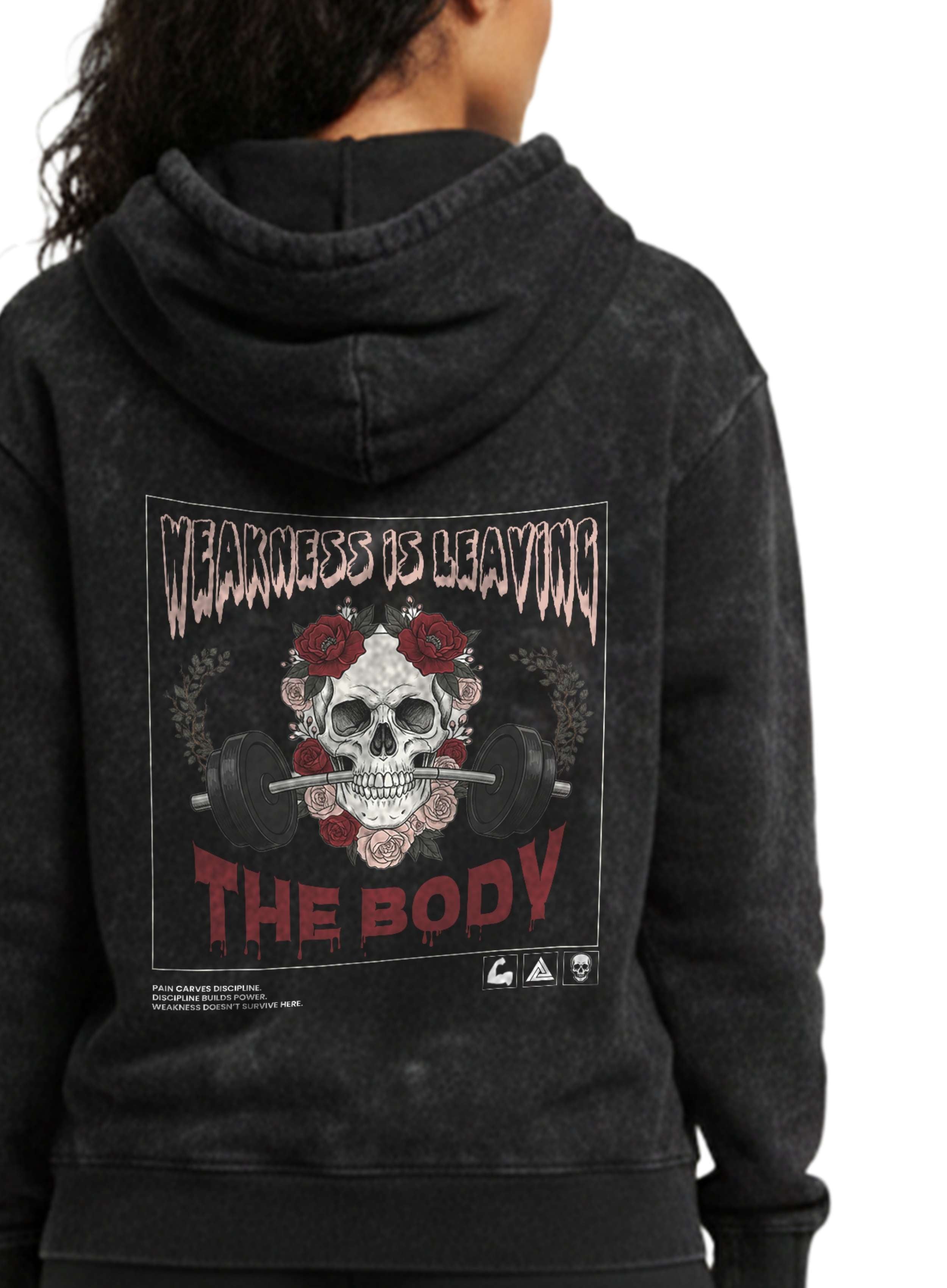 Weakness is Leaving | Heavy Gym Hoodie